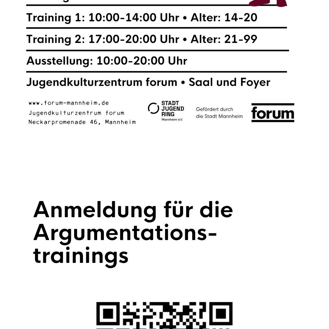 Argumentieren gegen rechte Parolen & Ausstellung "Gegen rechten Terror"
