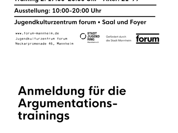 Argumentieren gegen rechte Parolen & Ausstellung „Gegen rechten Terror“